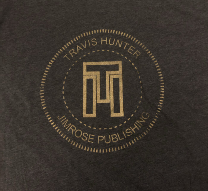 Travis Hunter - Tee - Charcoal Grey and Gold